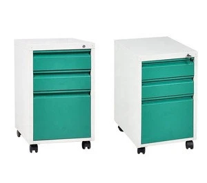 office furniture Modern Office equipments 3 drawer metal mobile pedestal filing