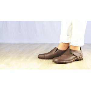 Oiled tanned leather flat handmade brand out of stock shoes for girls