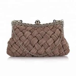Ormosias Evening Bag Women Classic Clutch Woven Wedding Party Purse