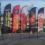 Import Outdoor Advertising exhibition event Feather Flag Flying Beach Flag banner stand , Teardrop Flag from China