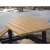 Import outdoor furniture modern restaurant wooden tables and benches wood dining room table and chair outside commercial picnic tables from China