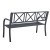 Import Outdoor Garden Park Leisure Metal Bench Chair from China
