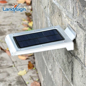 Outdoor high lumen bright SMD solar led wall lamp PIR sensor solar wall light
