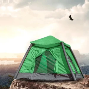 Oxford Canvas Camping Tents for Outdoor Picnic, Camping, Hiking Waterproof Inflatable Air Tent Portable Camping Air Tent