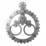 OXGIFT Wholesale Metal plastic Mechanical gear wall clocks home decoration