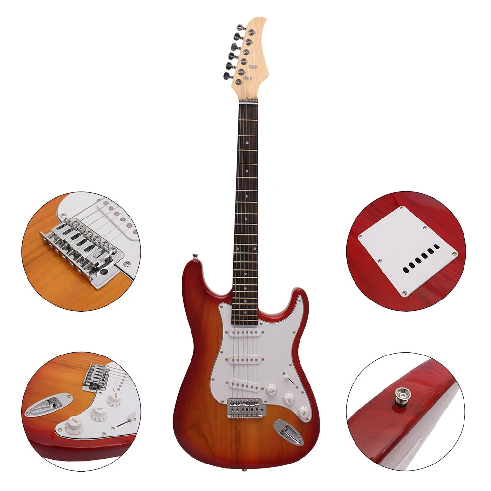 paisen baratas electrica guitarra basswood 21 taste st rock guitare solo electro electric guitar eletrica made in china