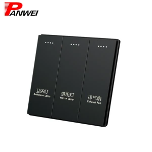 Panwei Factory Intelligent Smart Switch Hotel Touch Switch Electrical Switch Sockets