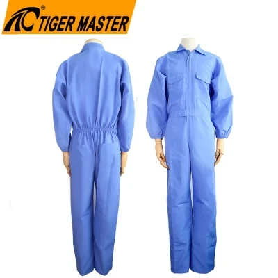 Personal Protective Equipment Very Cheap Light Blue 130 Grams Polyester Middle East Style Safety Workwear Coveralls