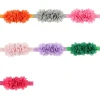 Personalize flowers decorated high quality multi-color children&#x27;s hair ribbon