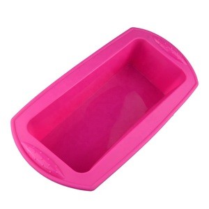Personalized FDA/SGS/LFGB non-stick silicone bread baking pan loaf pan for rectangle baking tray