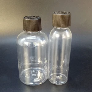PET transparent plastic bottle medicine pill/ syrup/e liquid30ml 60ml 100ml round clear plastic bottles