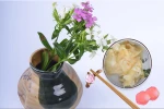 pickled white and pink vinegared strip ginger for sushi