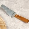 Pie Server Cake Holder Transfer Triangular Spade Spatula Stainless Steel Pizza Cutter Wth Wooden Handle