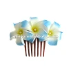 Plastic hair forks with flower inserted comb hair onements accessories