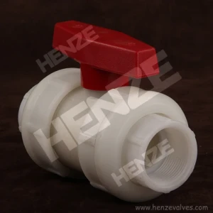 Plastic UPVC, CPVC, PPH, PVDF, FRPP Threaded Plastic Float Ball Valve