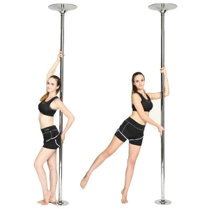 Pole Dance 360 Spinning and Static Dancing Pole Kit Portable Pole Fitness 45mm