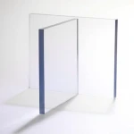 Polycarbonate clear plastic sheet desk sneeze guard shield for counter