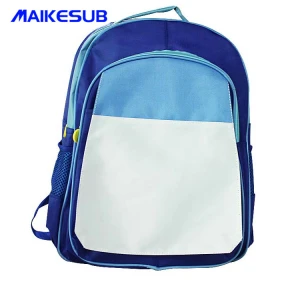 Polyester material sublimation kids school bag for print picture and custom logo