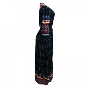 Polyester One-piece Dress big pendulum type breathable Others black ropa mujer african kitenge dress designs 251646