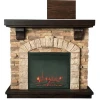 Polystone Electric fireplace MGO mantel  Electric Fireplace