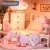 Import Popular diy house toy led dollhouse miniature doll house from China