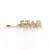 Import Popular Word Hair Clip Gold Rhinestone Letter Fashion Hairpin from China