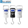 Portable handheld 50KG 10G  electronic Fishing weighing scale hanging  luggage scale Baggage Balance with blue background light