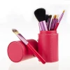Private Label 12 PCS Portable Makeup Brushes with Cylinder Case