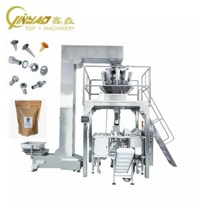 Professional Automatic Nails Screw Bolt Nut Packing Machine with Multihead Weigher
