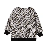 Professional Manufacturer Printed Design Ladies Knitted Cardigan Women Sweater Coat