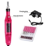 Professional Nail File Kit Acrylic Gel Nails Manicure Pedicure Polishing Shape Tools Home Salon Portable Electric Nail Drill
