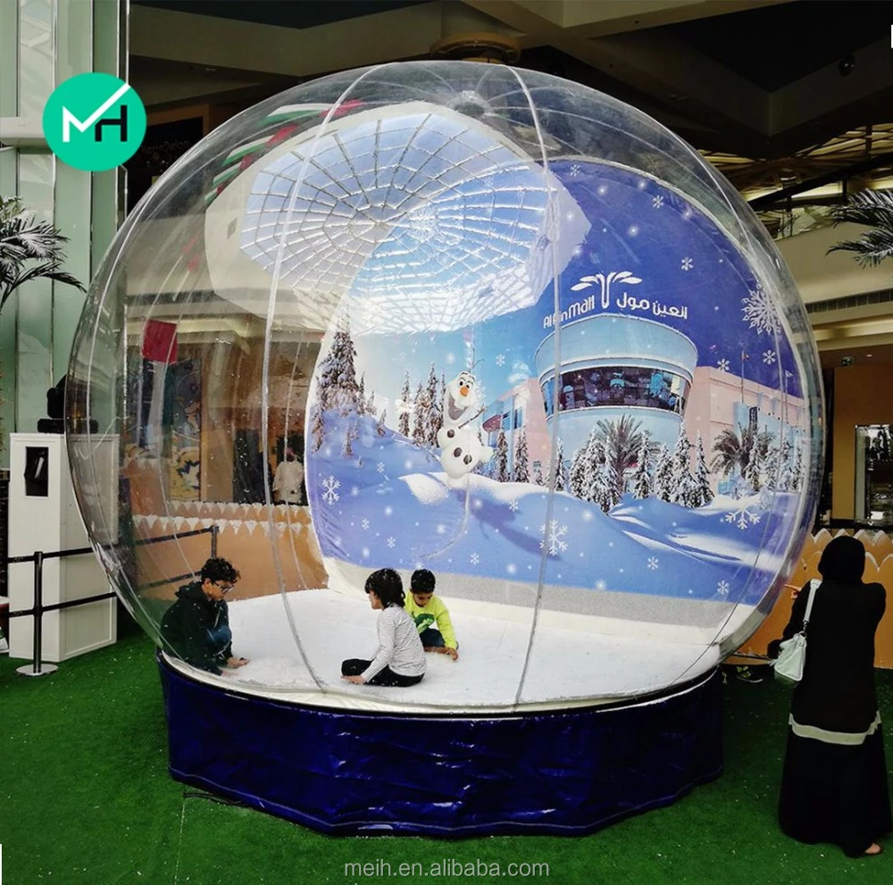 professional supplier outdoor snow globe clear inflatable dome crystal ball for decoration