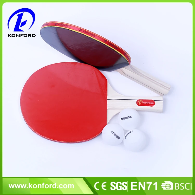 Professional table tennis racket paddle sets 5 Ply Long handle Bat 5 stars Pimples in in other special purpose bags cases