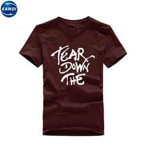 Promotion sports custom print cotton t-shirt with logo