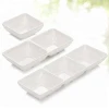 Promotional 100% Melamine Unbreakable Plastic Divided Sushi Soy Sauce Dipping Dishes For Restaurant