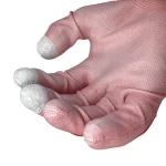 PU Finger Screen Touch pu Carbon Fiber Microfiber Work Gloves