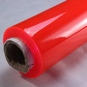 PVC coloured  Soft super Clear PVC Film in rolls for Cosmetic Bag