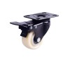 PVC/PU /TPR Hot sale furniture swivel caster 2.5 inch gold drill universal flat brake wheel
