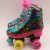 Import Quad Roller Skate Shoes with Flashing Wheels Colorful French Terry from China