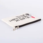 Quality Chinese products canvas zipper cosmetic bag makeup bag personalized canvas tool pouch with zipper