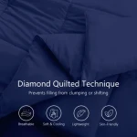 Quilts for Bedding Hotel Quality Comforter Alternative Quilted Comforter Solid Pattern Duvet Insert Stand Alone Comforter Quilt