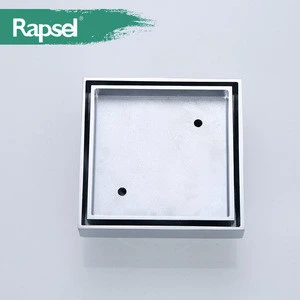 Rapsel Bathroom Brass Square Tile Insert Floor Drain