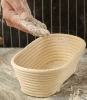 Rattan Round Oval Cloth Liner Baking Bowl Dough Scraper Lame Blade Whisk Bread Proofing Basket Set