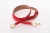 Import RD018 JN Women Skinny Leather Belt Wholesale Red Pu Belt for women Solid color from China