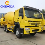 Ready Mix 8 Cubic Meters Right Side Driving Onsite 10m3 Cemeny None Fixed Mixing Maker Howo Cement Concrete Mixer Truck For Sale