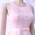 Import Ready to Ship Women New Fashion Flower Lace Beading With Bow in Waist Elegant Short Bridesmaid Party Evening Dress from China