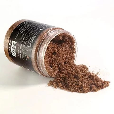 Reduce keratosis pilaris Exfoliating organic sea salt coffee body scrub jars containers