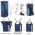 Import Reusable Heavy Duty Cloth Washing Collapsible Tote Basket Bags Extra Large Foldable Laundry Bag With Strap from China