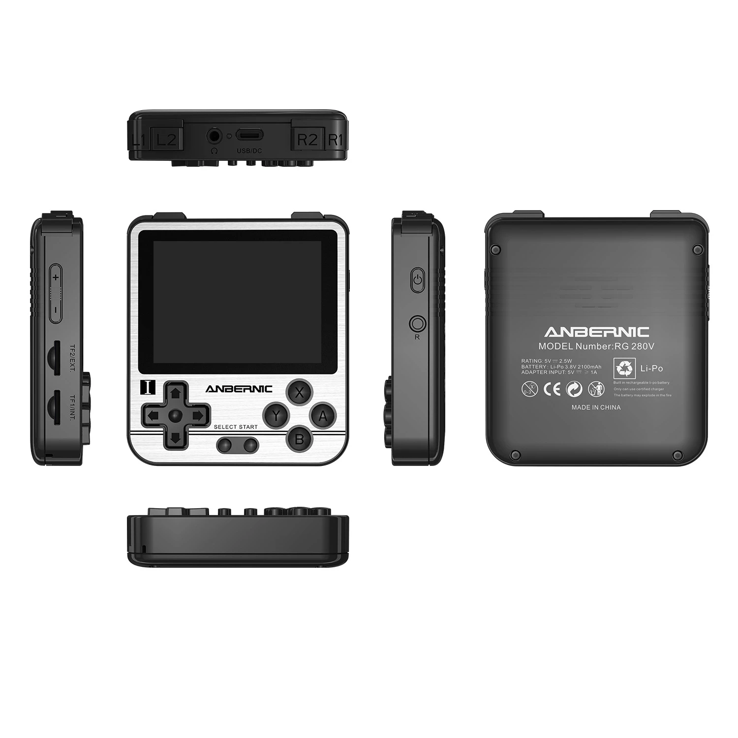 RG280V Handheld Player 64G TF Li-Polymer 2100mAh Game Console Video Game Player