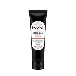 Robifel poly gel Acrylic UV Gel Nail Art glue Polish easy soak Off UV LED New Poly Gel 60ml